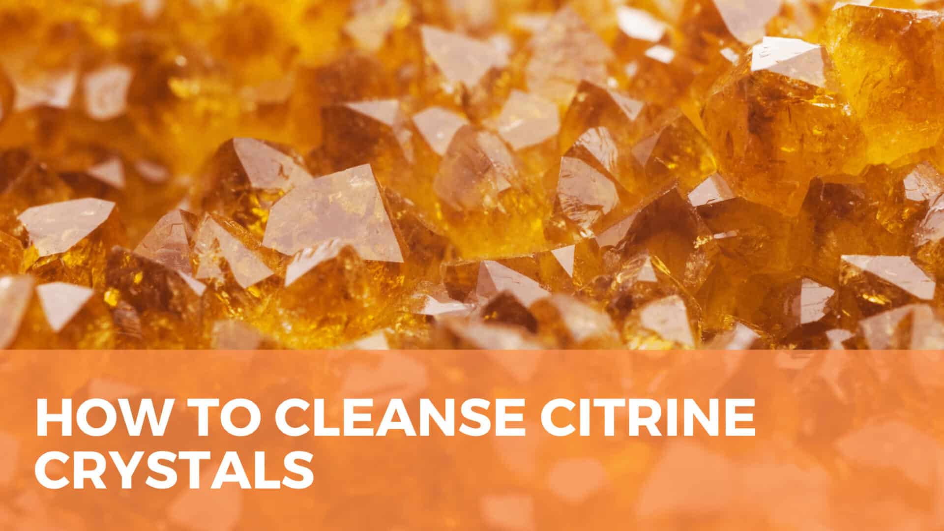 how to cleanse citrine crystals
