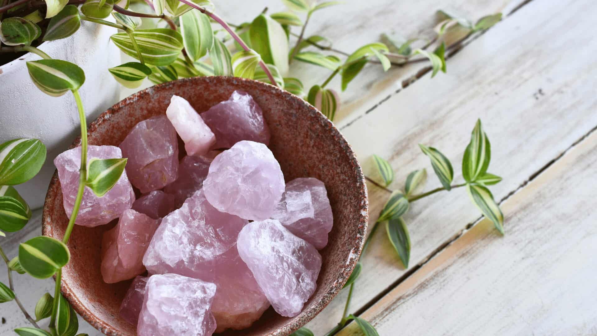 cleansing crystals rose quartz