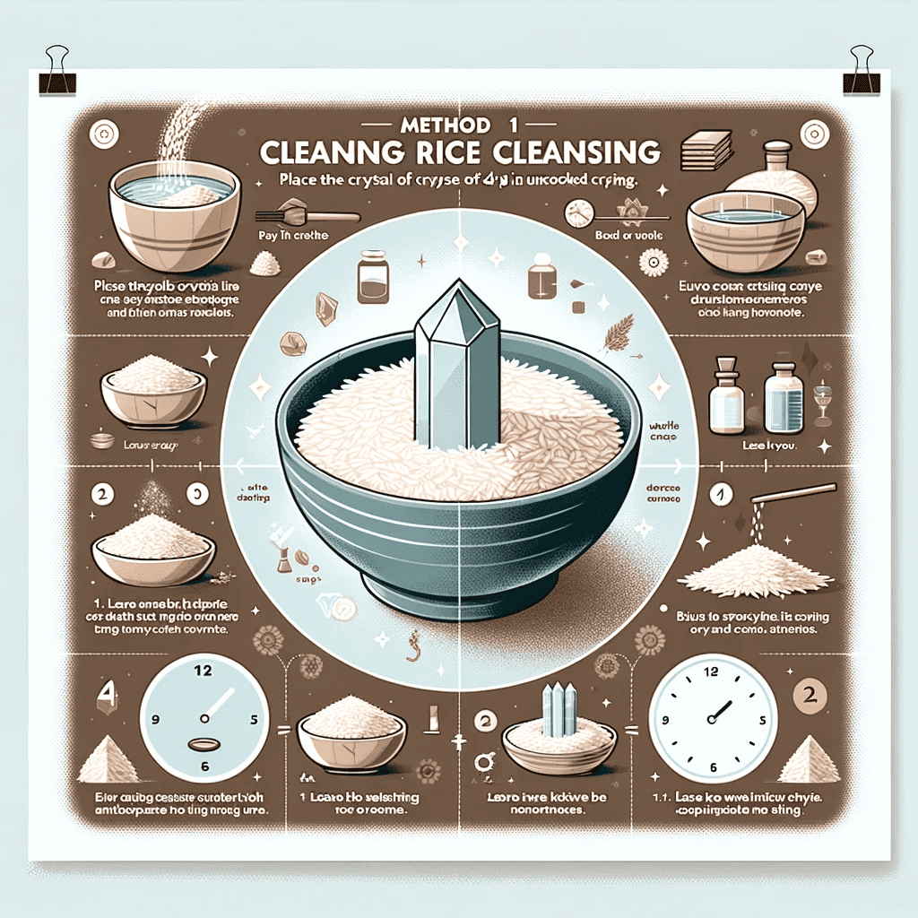 Cleanse Crystals with Rice
