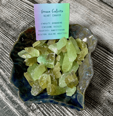 Energy Mixes with Green Calcite