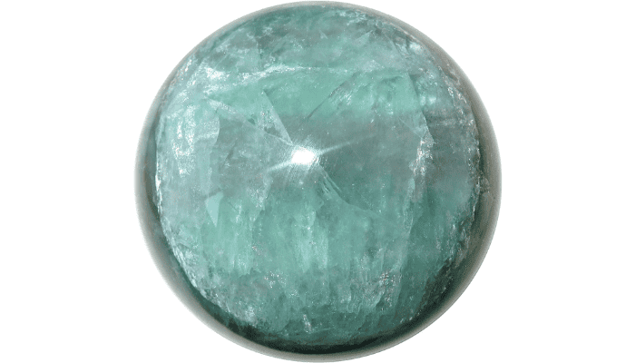 Satin Crystals Fluorite Sphere Green Gazing Crystal Ball