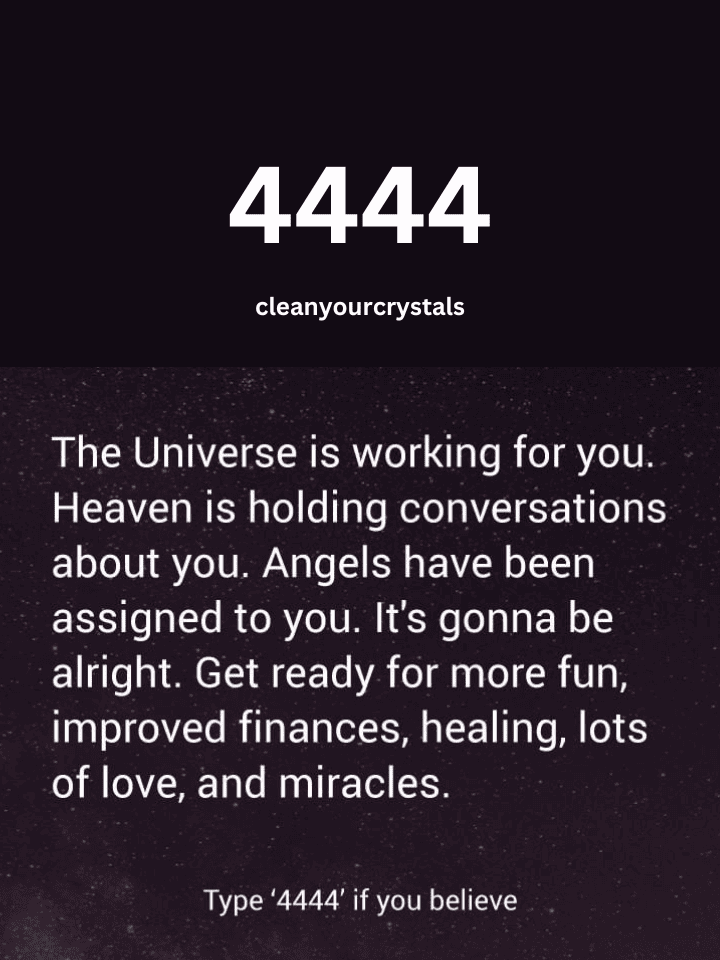 What does 4444 mean in numerology
